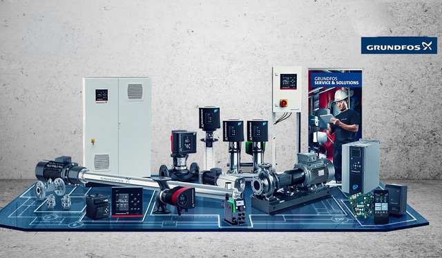 Máy bơm nước công nghiệp Grundfos - tiết kiệm điên cho động cơ máy bơm