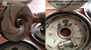 Máy bơm nước Grundfos bị hư cánh